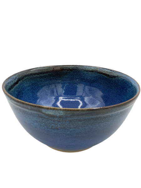 Fruit bowl in Starry Night glaze