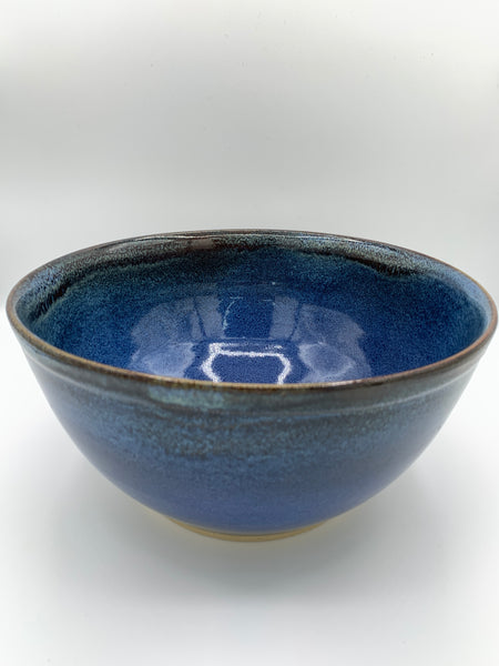 Fruit bowl in Starry Night glaze