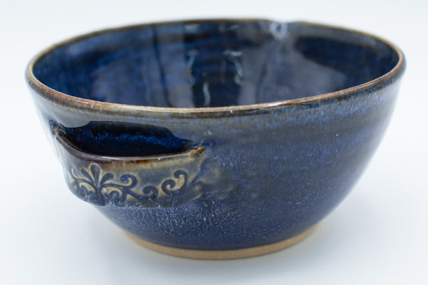Batter bowl in starry night glaze