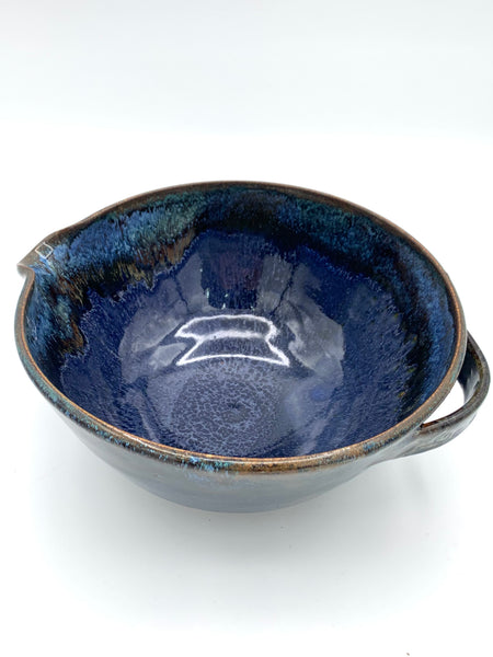 Mixing bowl in Starry Night glaze