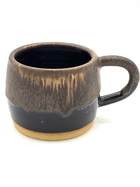 Espresso cup in Brown and Tan glaze