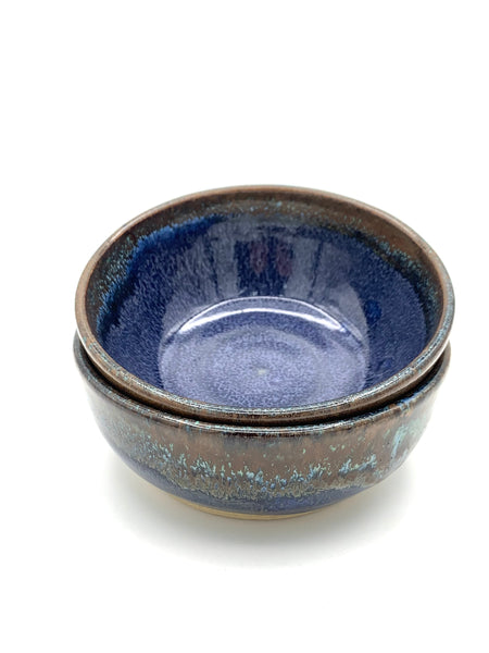 Condiment bowls in the Starry Night glaze
