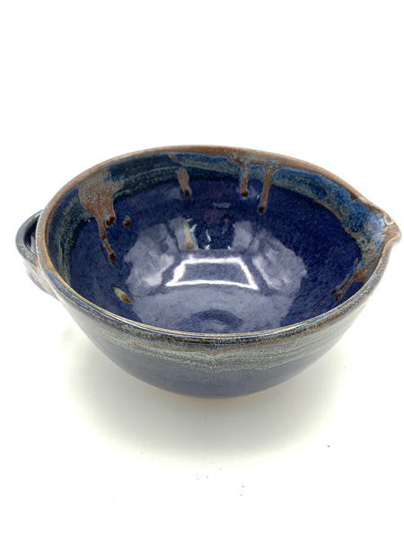 Mixing bowl in Starry Night glaze