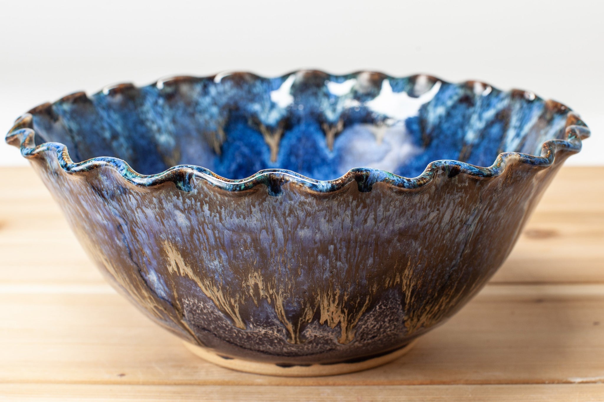 Bowl in Starry Night glaze