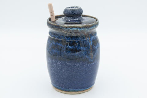 Honey Jar in Starry Night glaze