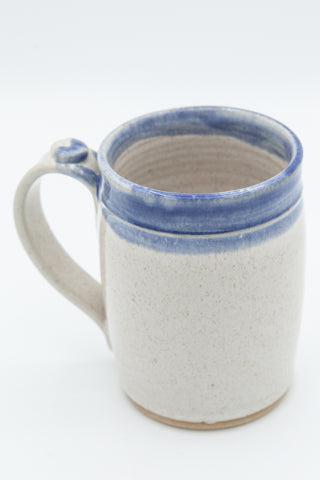 Mug in Spiced Cream and Blue glaze