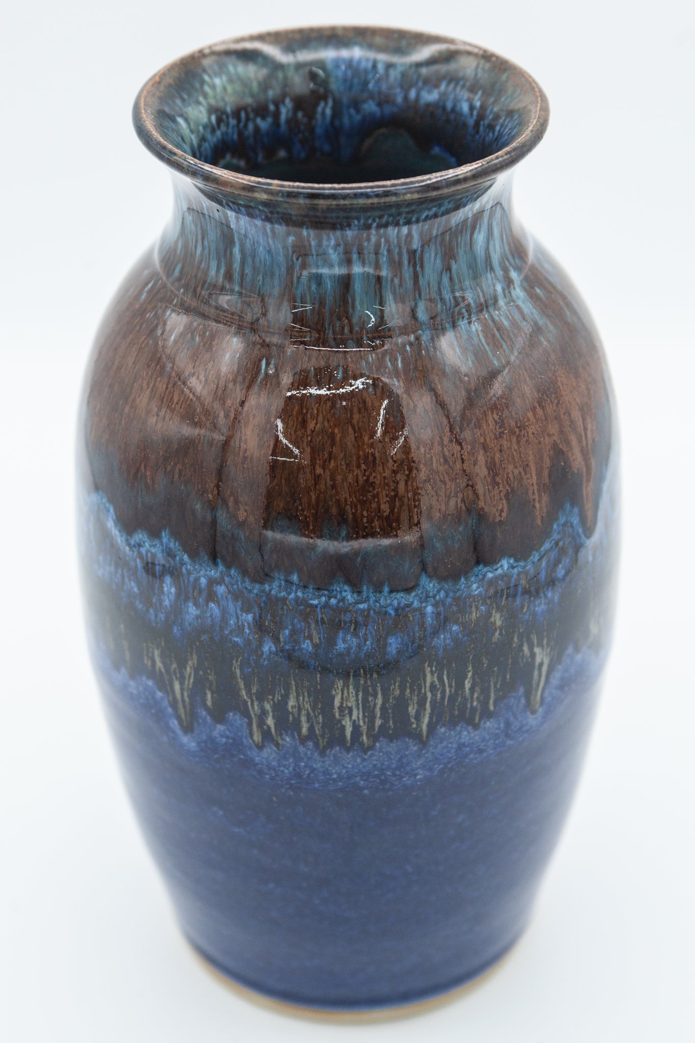 Vase in Starry Night glaze