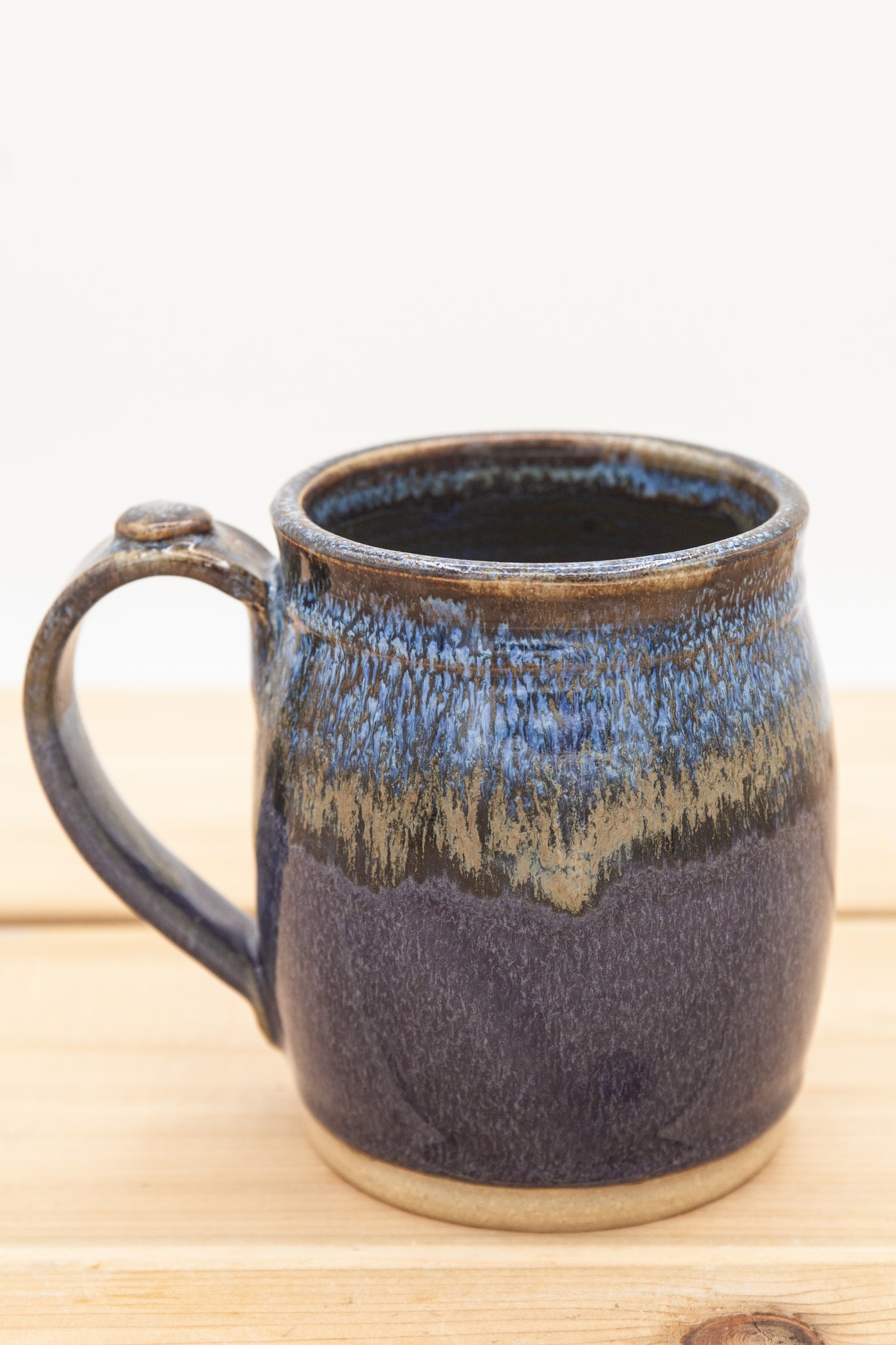 Mug in Starry Night glaze with rounded belly