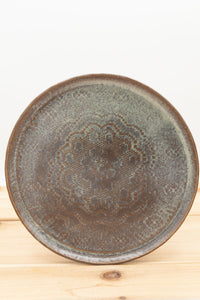 Plate in Antique Blue glaze