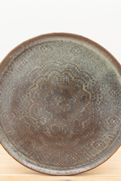 Plate in Antique Blue glaze