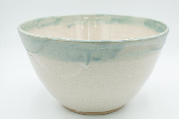 Bowl in Spiced Cream and Teal glaze