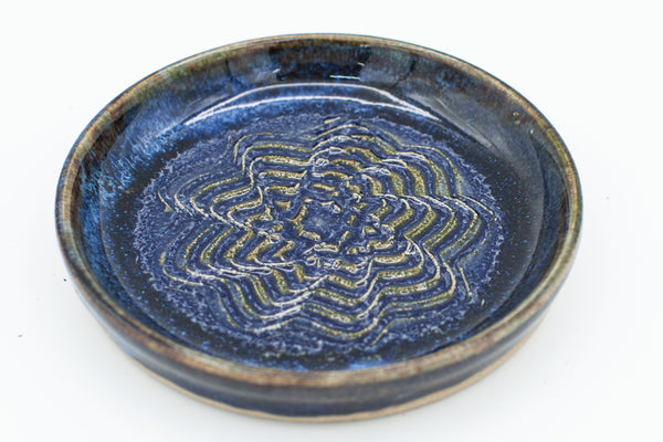 Garlic bowl in Starry Night glaze