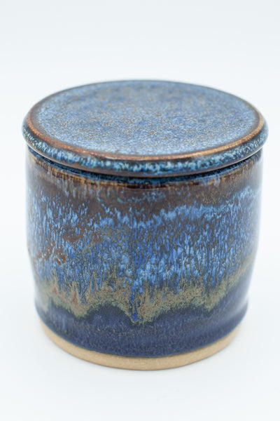 Butter bell in Starry Night glaze