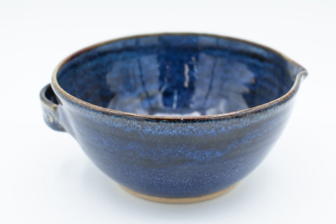 Batter bowl in starry night glaze