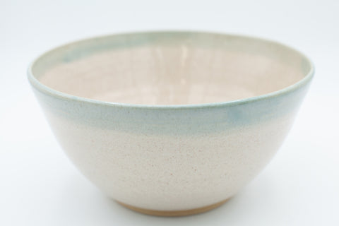 Bowl with spiced cream and teal glaze