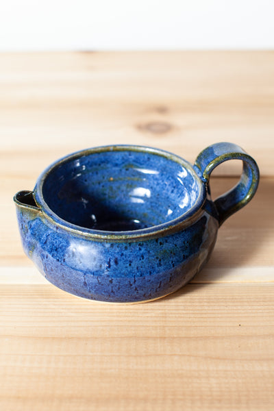 Scuttle in Sapphire Blue glaze