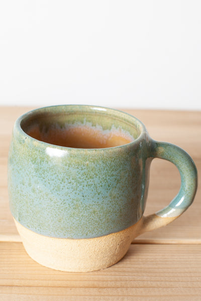 Teal and Tan Cup