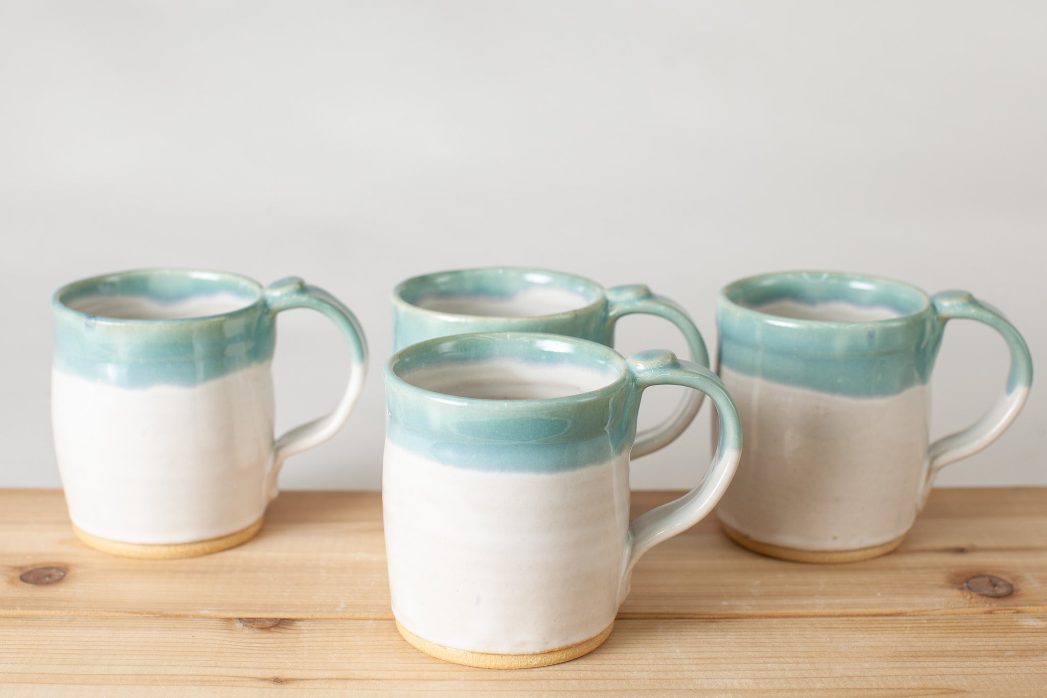 Spiced Cream and Teal Mug