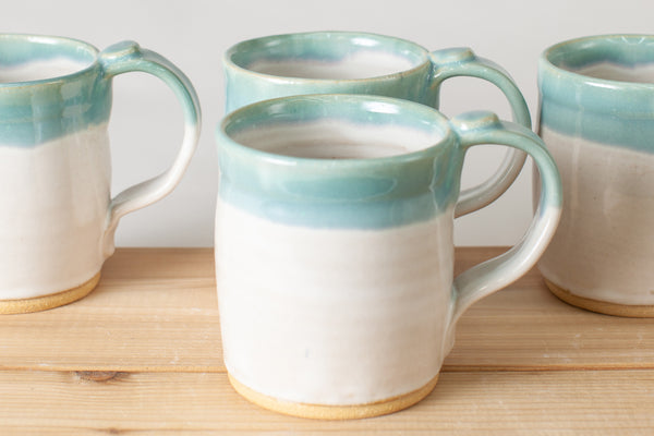 Spiced Cream and Teal Mug