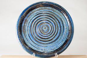 Platter in Blue and Brown