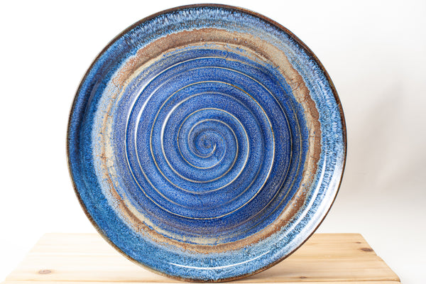 Platter in Starry Night Glaze