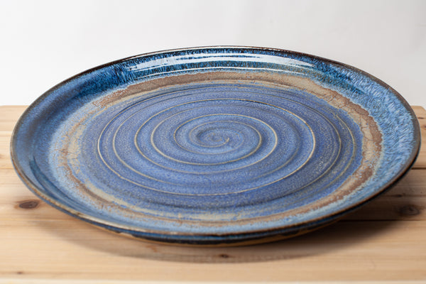 Platter in Starry Night Glaze