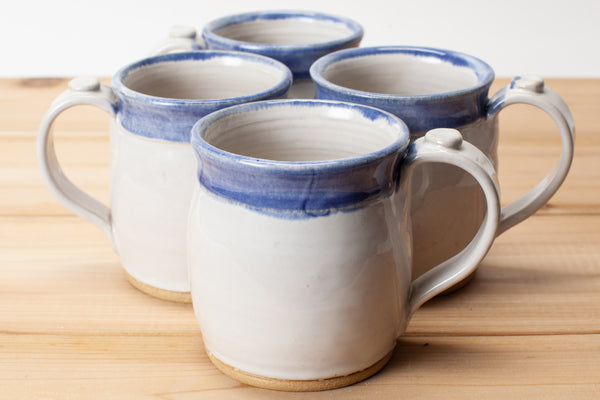 Blue and Aspen White Mug