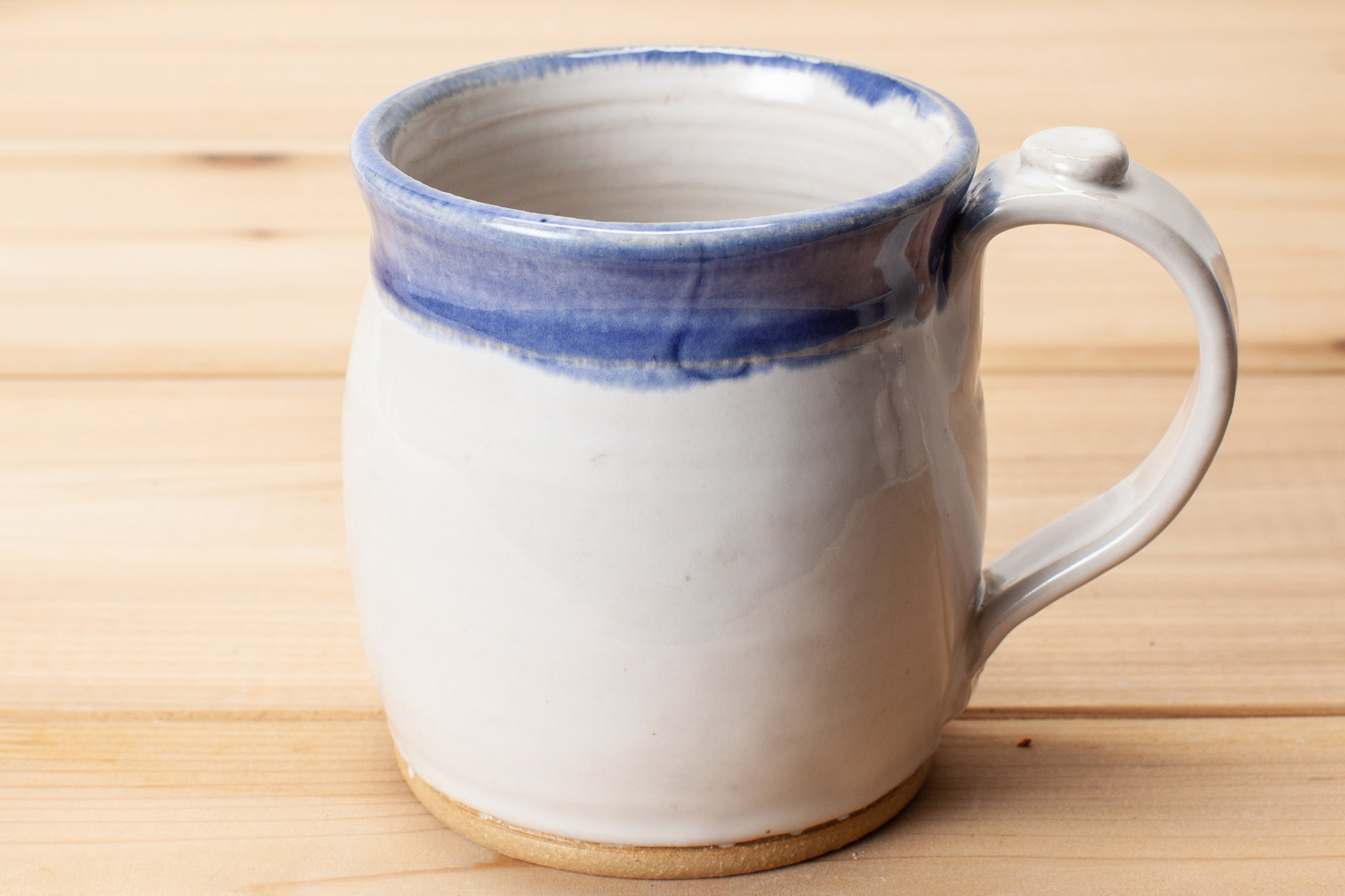 Blue and Aspen White Mug