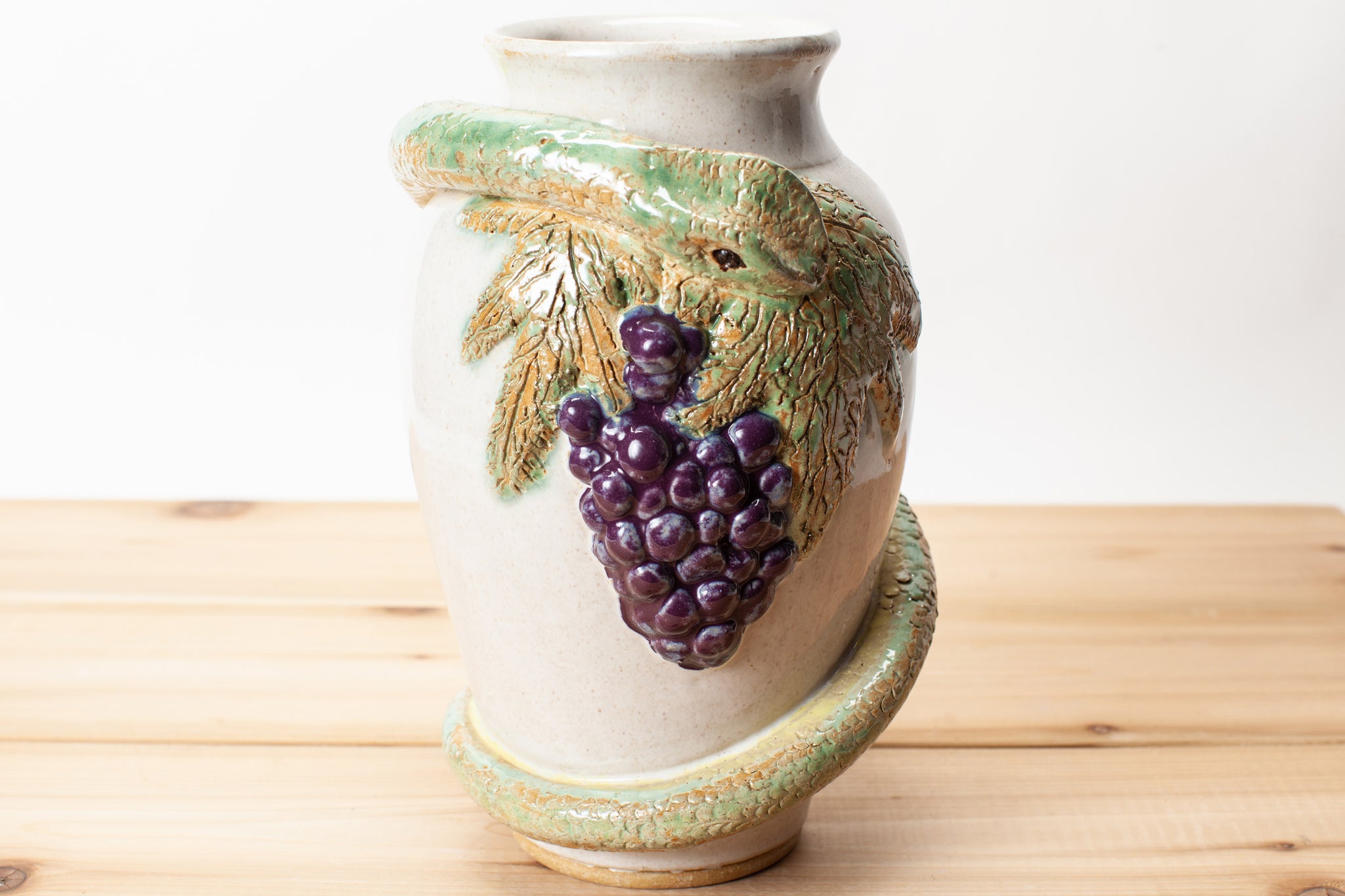 Snake and Grapes Vase