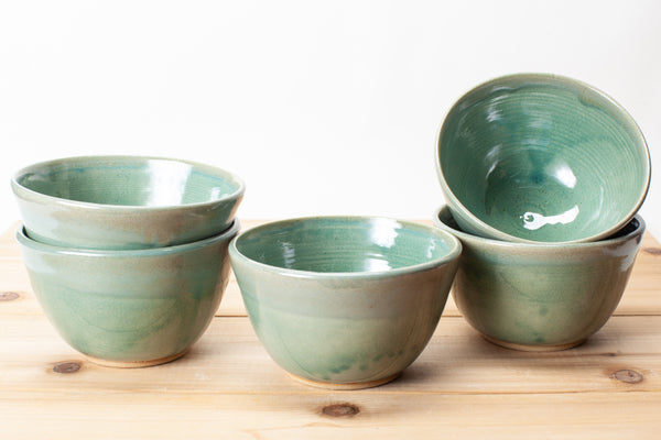 Noodle Bowl in light Teal glaze